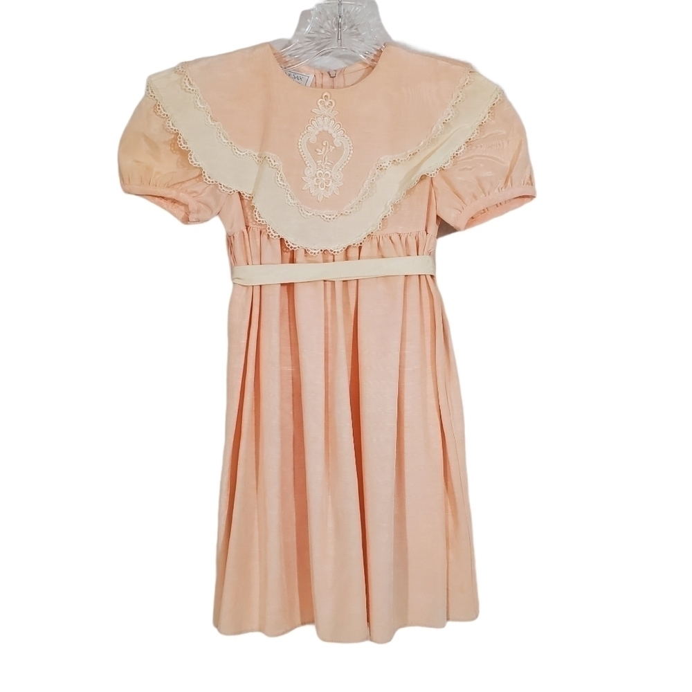 Gunne Sax Pink Lace Girl's Prairie Dress